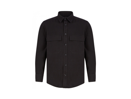 Sobrecamisa para Unissexo FRONT ROW (3XL - Algodão - Preto)