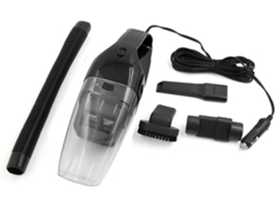 Aspirador De Pó Portátil Ruilogod Dc 12v 120w Com Corpo Em Plástico Preto Para Uso Superfícies Secas Ou Úmidas, Ideal