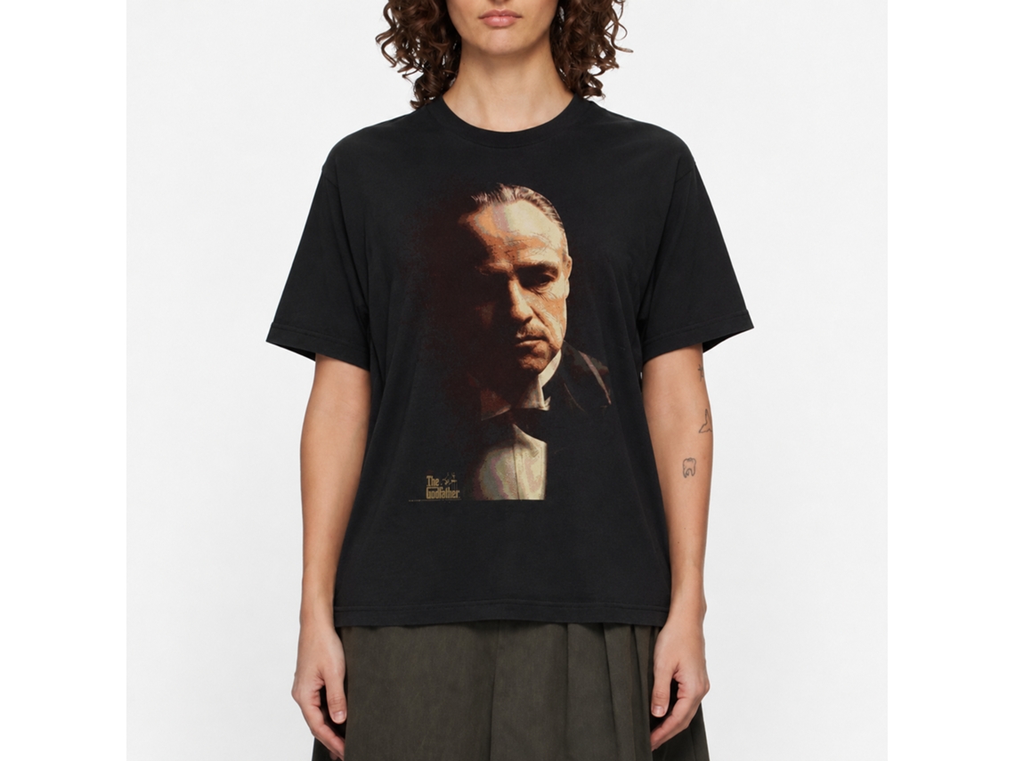 Rockinstone Godfather Splatter Black Adult T-shirt Size:xxl