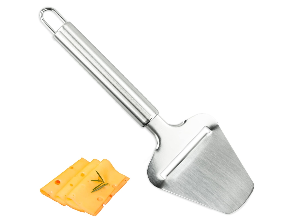 Fatiador De Queijo, Cortador Queijo Manual, Ralador E Descascador, Utensílio Cozinha Elegante Em Aço Inoxidável Para Fatiar Queijo Aquaforge