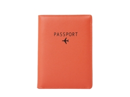 Capa Para Passaporte Em Couro Com Proteção Rfid, Bolsa De Viagem, Capa Para Passaporte, Pasta Para Passaporte, Laranja