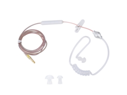 Aetheria fone de Ouvido Intra auricular com Microfone e Tubo de Ar para Ios e Android Transparente