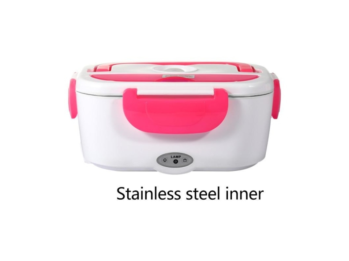 Lurelia Lancheira Elétrica Portátil, Inox, Rosa, Carro