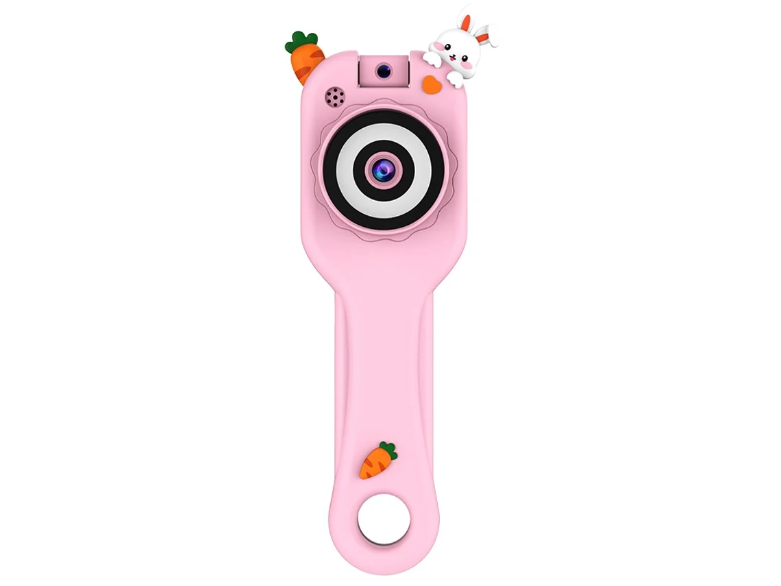 Lupa 500x, Microscópio Digital Com Tela De 2,0 Polegadas Brilvibera (coelho Rosa)