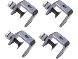 4 Abraçadeiras de Aço Inoxidável 304 U, Boca Larga | S/MARCA