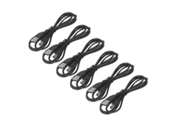 Cabo De Alimentação Dc 5v Laxiscreed Com Conector Usb 2.0 A E Ficha De Alimentação De 2.1mm Preta