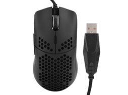 Aetheria mouse Gamer Hxsj J900 Fio 6 Botões Programáveis Rgb Ergonomic Dpi Ajustável 6400