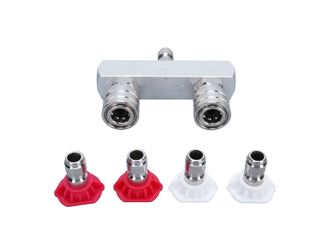 Dica Lava-pressão 2 Em 1 Aço Inox Conexão Rápida 5000psi