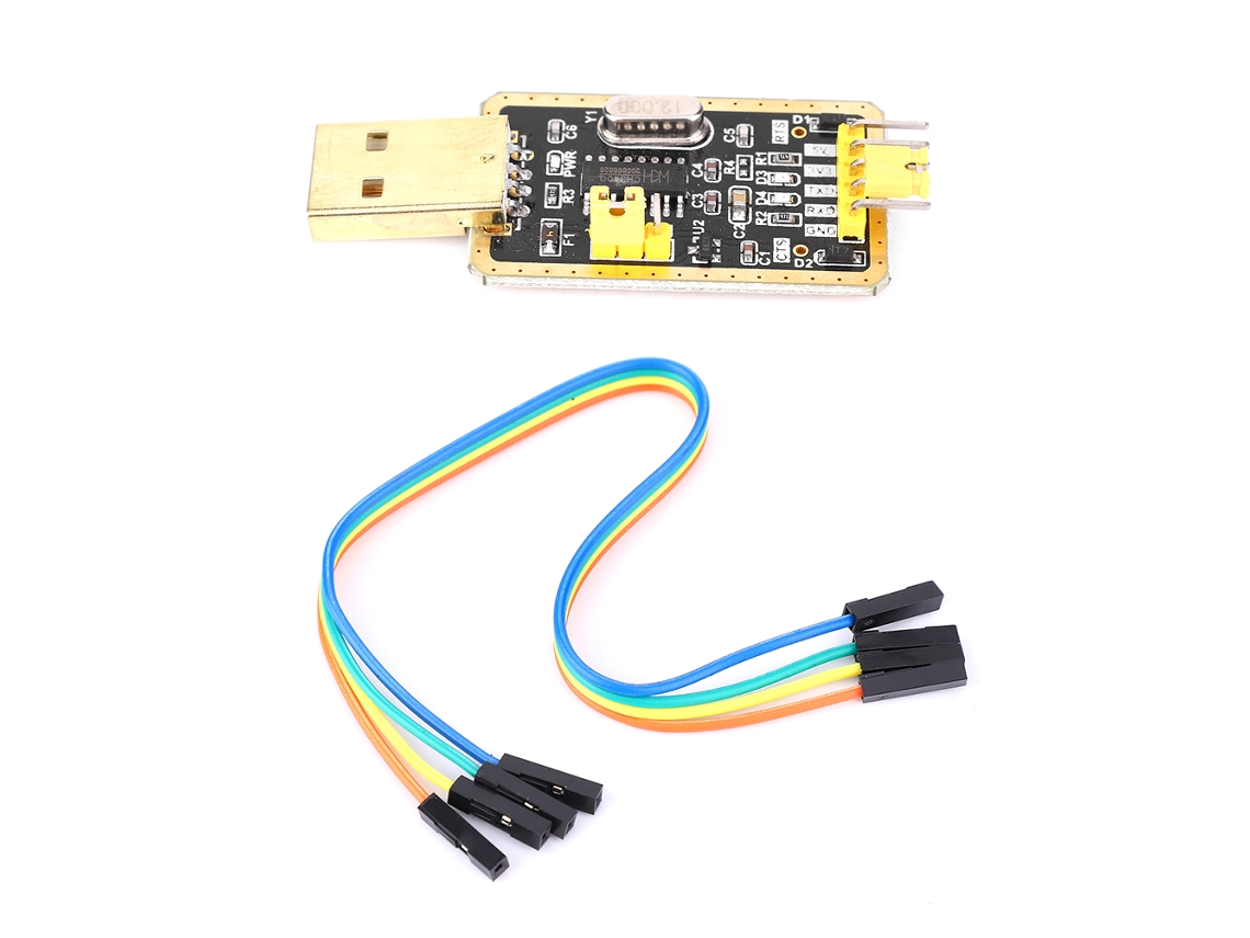 Módulo adaptador serial USB para TTL UART Ch340g com luz de alimentação (3,3 V/5 V)