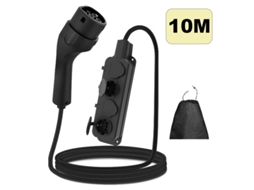 Adaptador V2l Descarga Tipo 2, 16a 4kw, Régua 4 Tomadas Eu para Byd, Tesla Model Y, Kia Ev6, Cabo 10m SZSMART