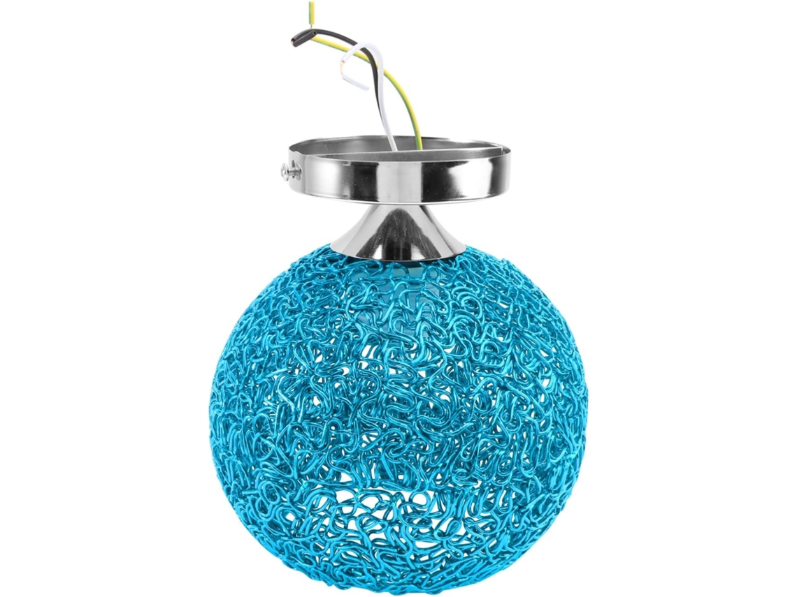 Luminária de Teto Decorativa Nórdica em Led, para Corredores e Varandas, Azul Esférica, em Alumínio e SFUSHOS