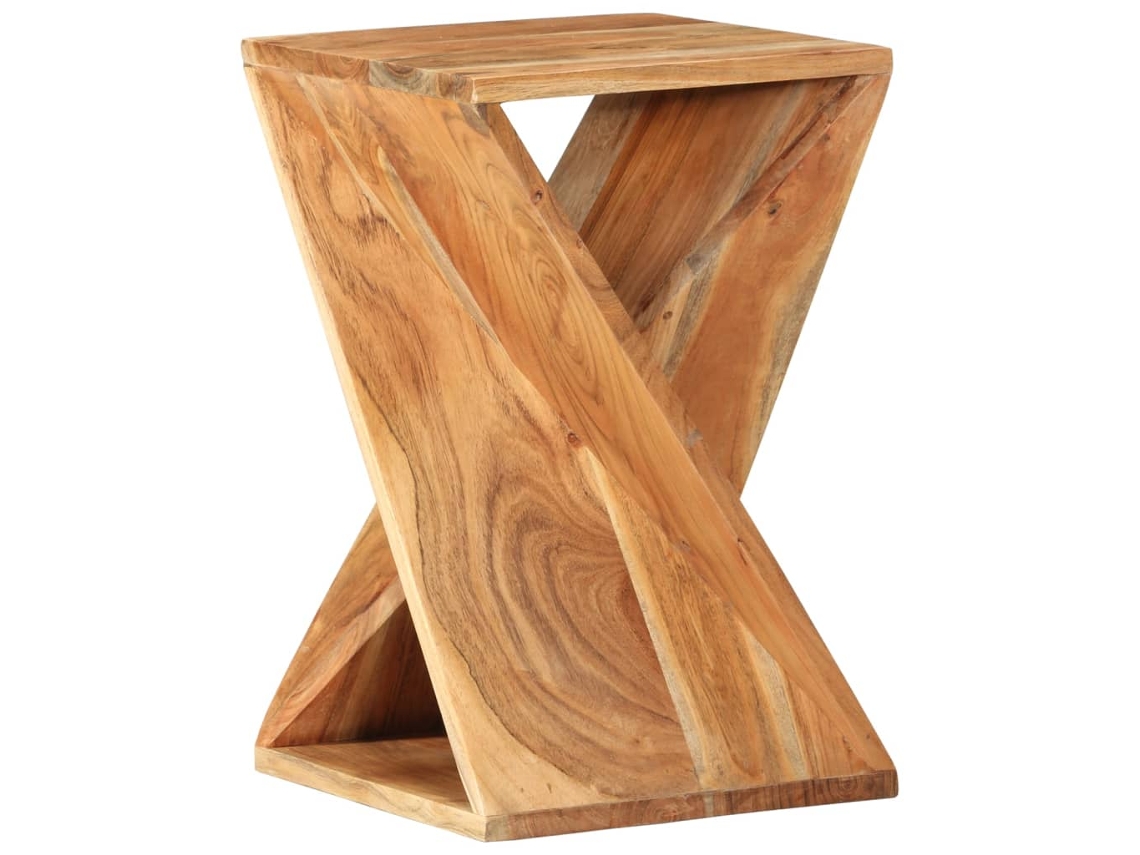 Side Table, Side Tables Vidaxl Marrom Madeira De Acácia (n/a)