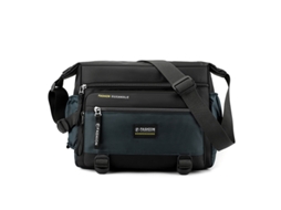 Bolsa Transversal/de Ombro Masculina (azul Escuro), Impermeável, Resistente, Em Tecido Oxford, Com Grande Capacidade.
