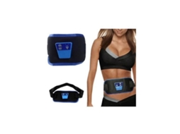 Massajador HIGH-TECH & BIEN-ETRE Ab Gymnic Oil Body Músculo Abdominal Cintura Massagem Tonificante Cinto de Exercícios + Óleo de Massagem