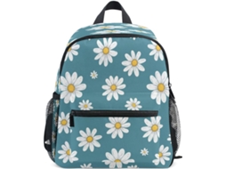 Mochila Infantil, Escolar, Bolsa De Viagem, Com Estampa Margaridas Brancas Pequenas Para Meninas,