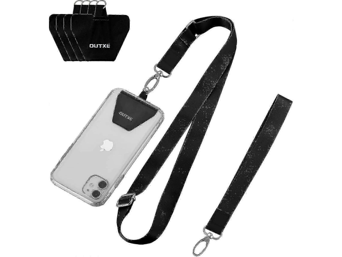 Cordão De Pescoço Ajustável Para Celular Com Pulseira