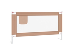 Bed Rail, Bed Rails Vidaxl Cinzento-acastanhado Tecido (160 X 25 Cm)