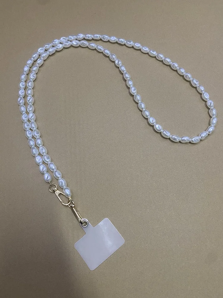 Cordão Para Celular De 120 Cm Com Contas, Estilo Transversal, Feito À Mão, Com Fivela Universal Para Iphone E Samsung.