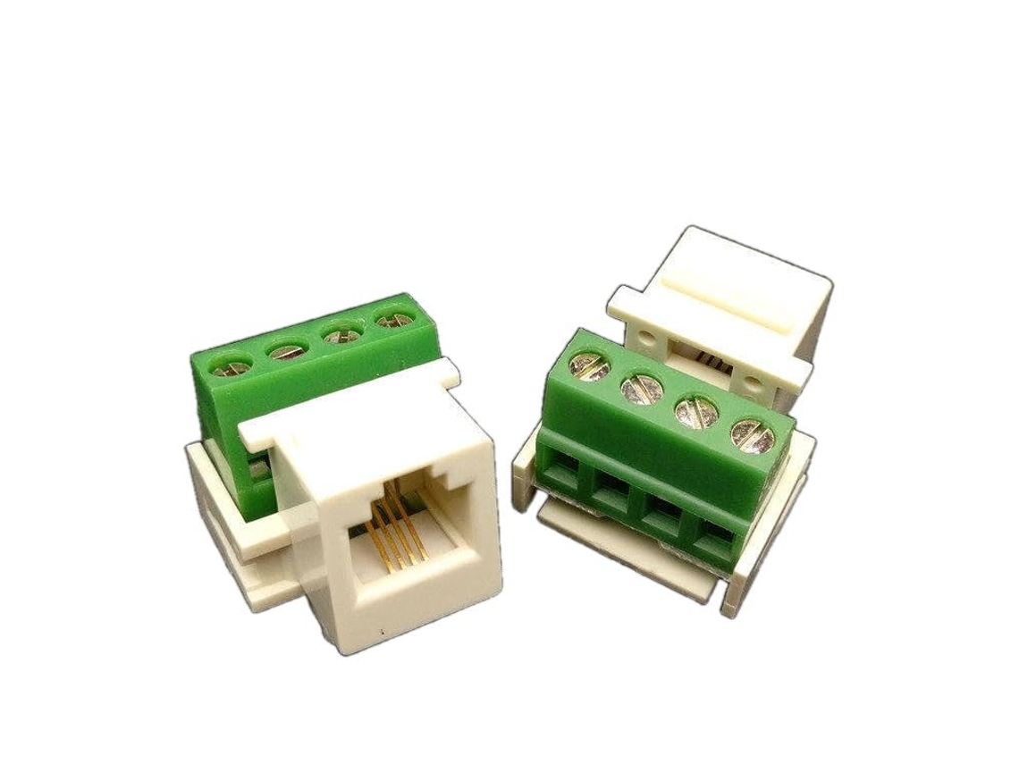 Pacote Com 20 Conectores Rj11 Para Módulo Telefônico Rj11