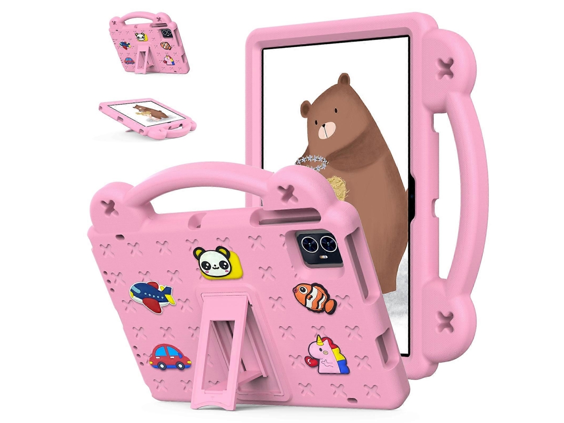 Capa infantil de EVA à prova de choque com suporte e alça para tablet da Webake