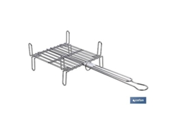 Parrilla doble inox 300 x 300mm