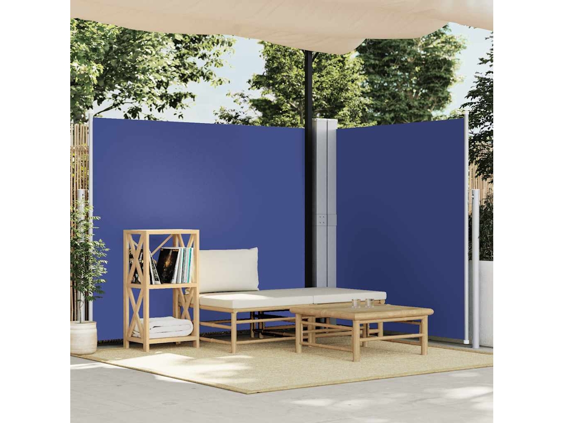 Vidaxl Toldo Lateral Retrátil 160x600 Cm Azul