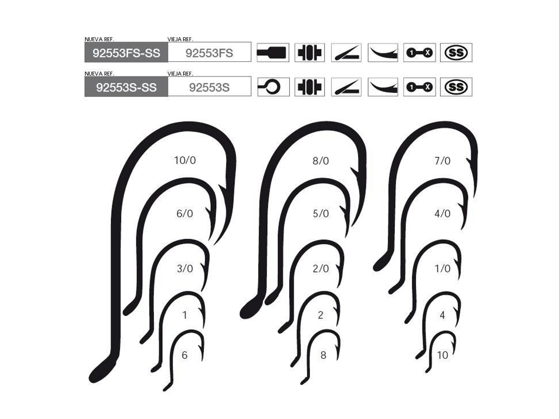Mustad 92553s Ss 1x Box