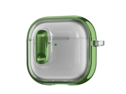 Capa transparente galvanizada para AirPods 4 com Switch. GIECY