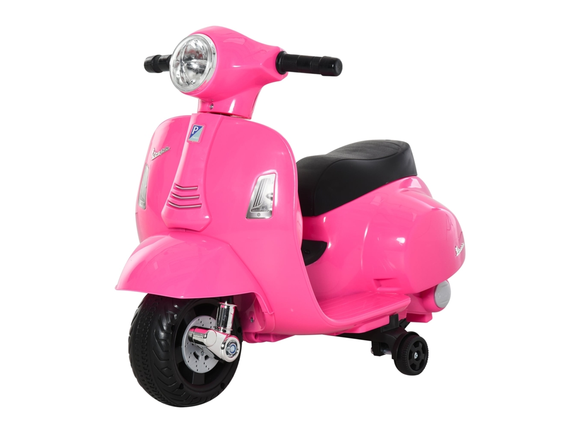 Mota Elétrica Infantil 18 Meses+ com Faróis, Buzina, 66.5x38x52 Cm Rosa S/MARCA