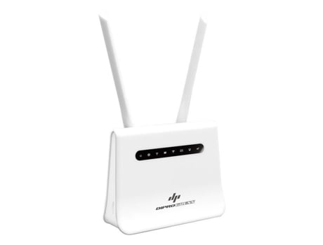 Roteador Diprogress Wi Fi 4g Portátil 300mbit/s Com Sim E Bateria Branco