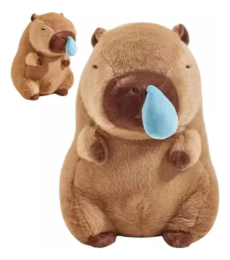 Capivara De Pelúcia De 25 Cm Para Crianças, Presente Com Ranho Revayotoy