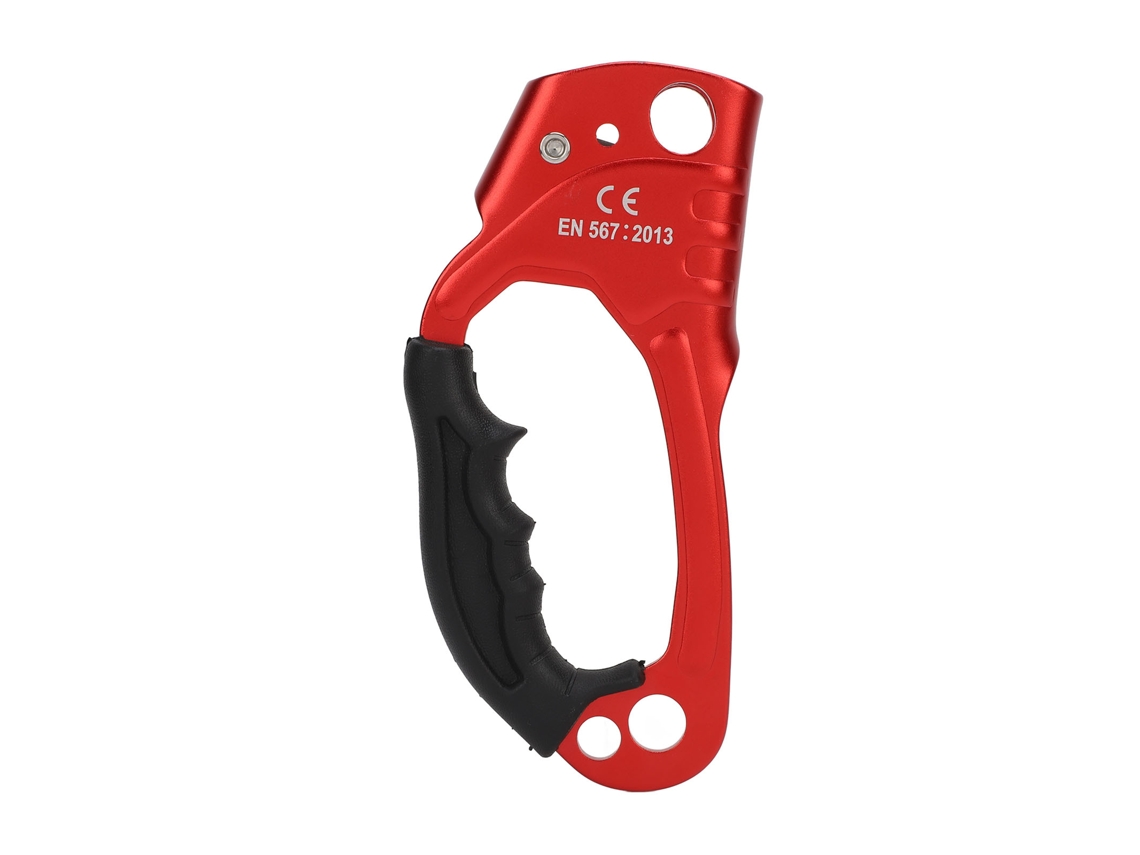 Climbing Ascender Aluminum Alloy Right Handled Ascender Mountaineering Rock Ergonomic Rappelling Gear Equipment LAXISCREED
