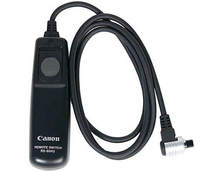 Cabo disparador CANON RS-80N3 Preto — Compatibilidade: Câmaras Canon EOS