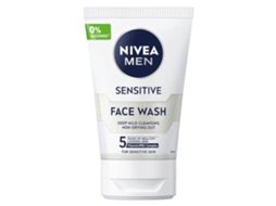 Men Sensitive Face Wash Gel, 100ml Nivea