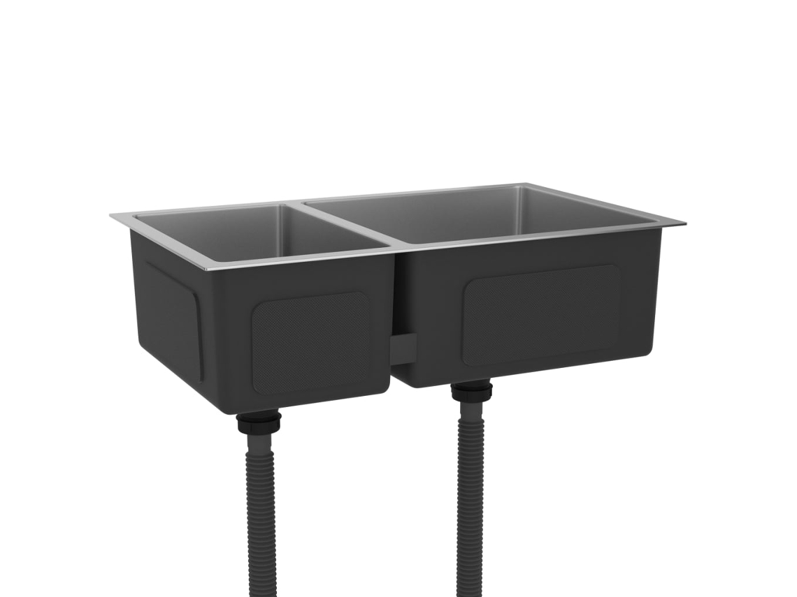 Kitchen Sink, Kitchen Sinks Vidaxl Prateado Aço Inoxidável (n/a)