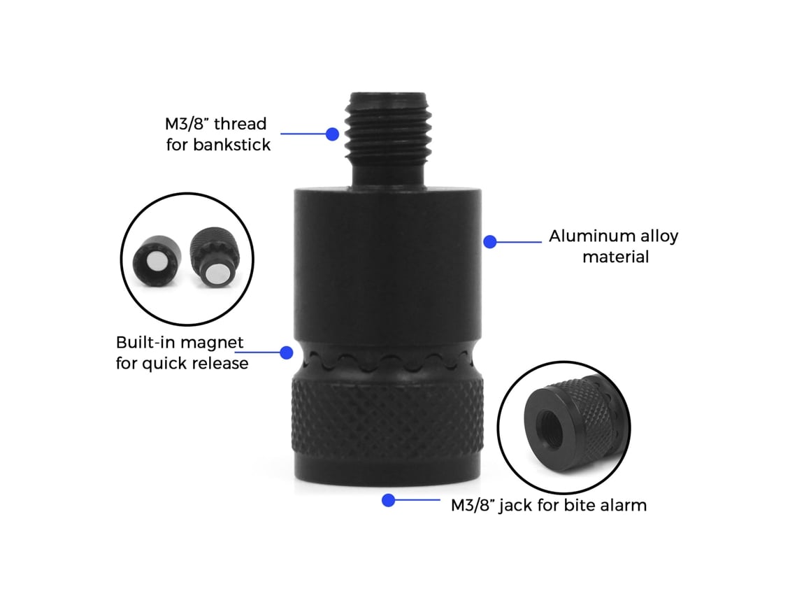 Conector Rápido Alarme Pesca Carpa Magnético