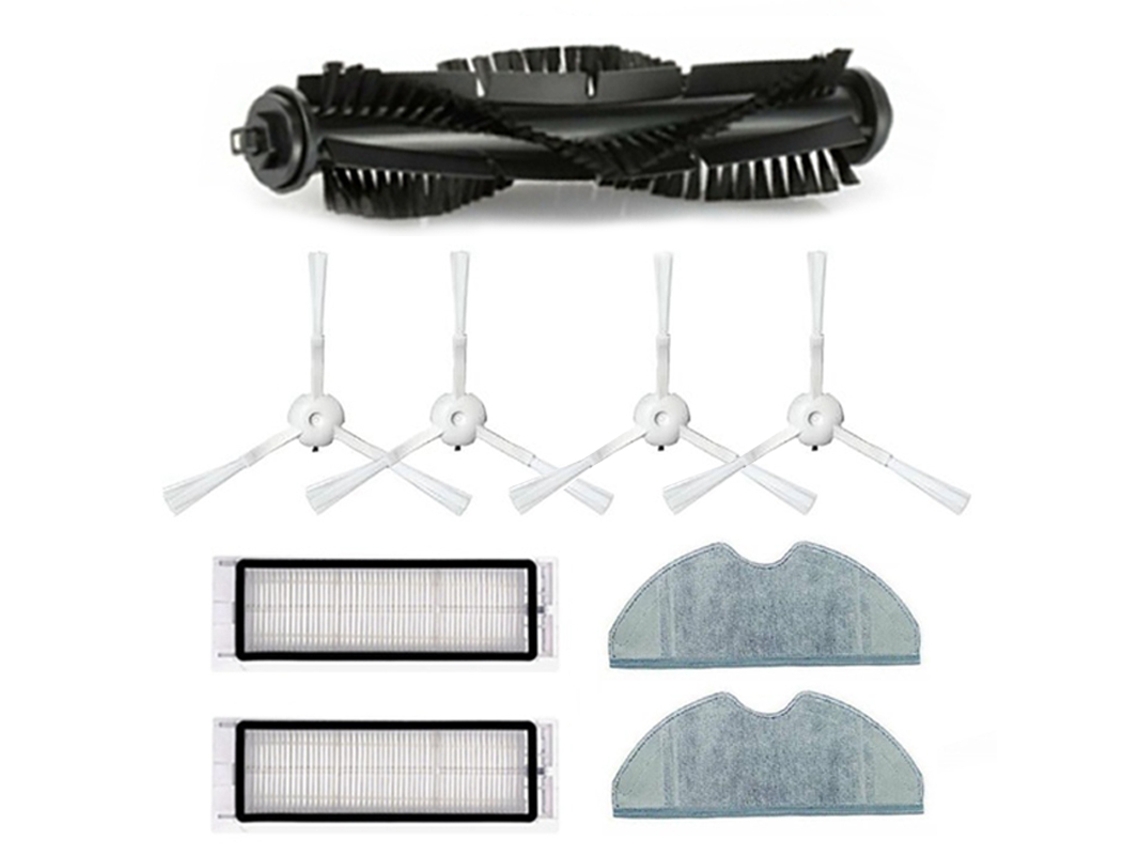 Rolo escova aspirador de pó filtro hepa para 360 s5 s7 robô aspirador lateral escova acessório substituições pano mop