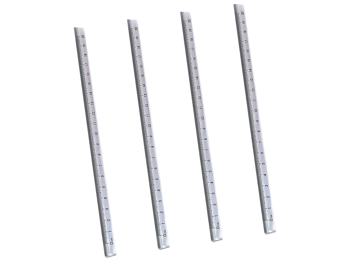 Réguas Triangulares De Acrílico Transparente 20 Cm, Ferramenta