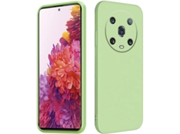 Capa Protetor Borda Original para Honor, Huawei Honor Magic 4 Pro HONGWE. Silicone Líquido Anti-Choque Rosa