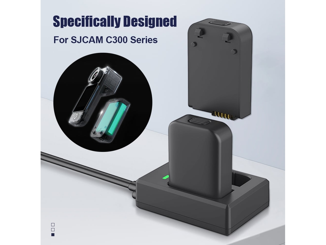 2026 cargador de Bateria para C300 Pocket, Bateria Lp e17 Y Sjcam C300, Cargador Usb Portátil