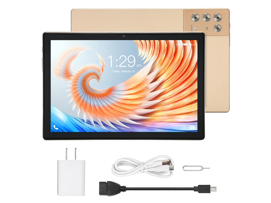 Tablet Dourado Fhd 5g Wifi Android 12 De 10,1 Polegadas Other