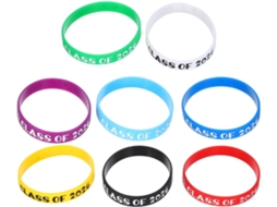 Conjunto de 8 Pulseiras de Silicone Homoyoyo para Formaturas, Ideal para Homens, Festivais e Comemorações de Formatura