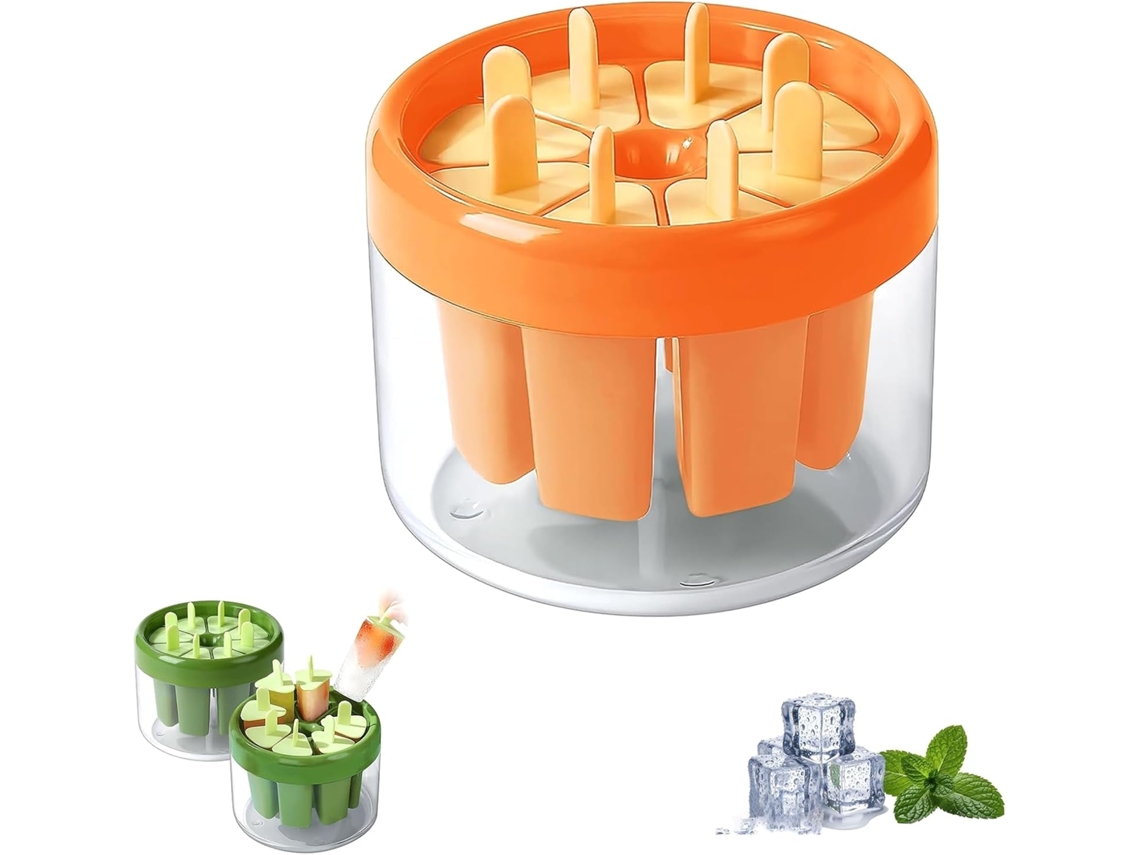 Conjunto De 2-formas Picolé 8-formas Reutilizáveis Com Palitos, Fáceis De Remover