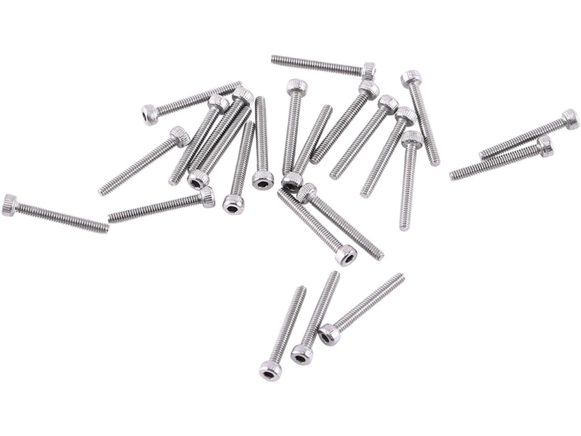 Kit De Parafusos E Porcas Sextavadas M2 Qiilu 250 Peças Aço Inoxidável A2 Para Uso Industrial Reparo Tipos Planos A