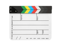 Claquete para Cinema e Fotografia, Claquete de Diretor em Acrílico, Ferramenta para Cinema e Vídeo