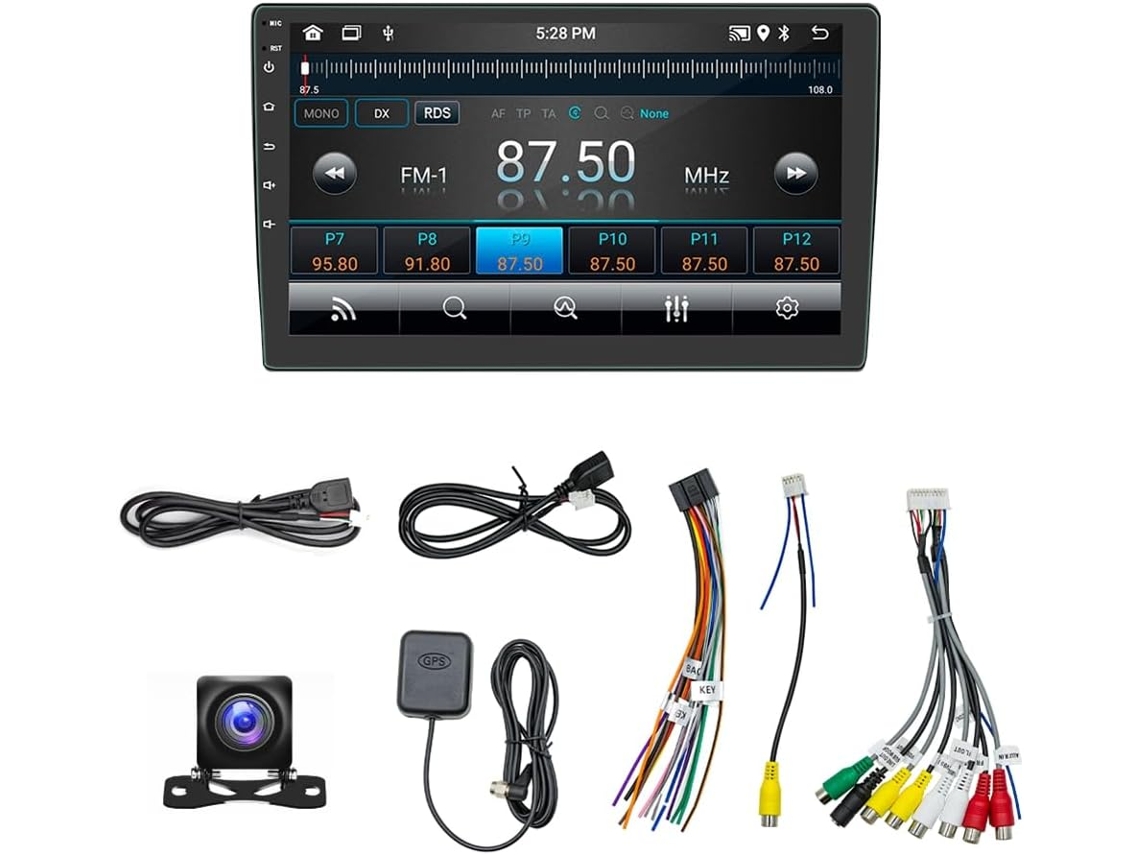Rádio Automotivo Android 13 Sem Carplay, 2 Din, Tela Sensível Ao Toque de 10 Polegadas, Gps, Wi fi, Bluetooth e Câmera. SFUSHOS