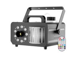 Máquina De Fumaça, Leds Rgb, Controle Remoto Sem Fio, Preto, Preto, Plugue Da Ue Oem