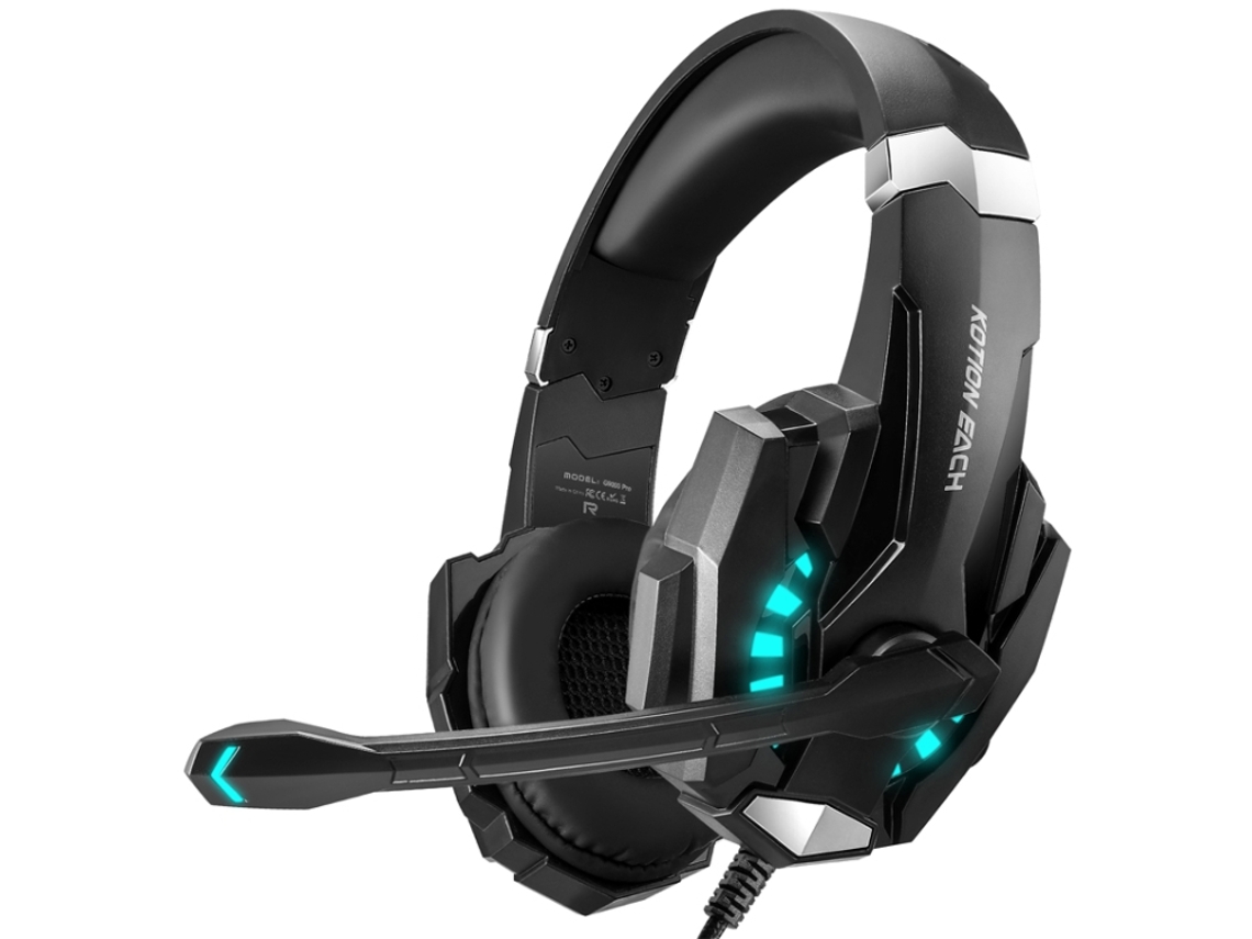 Auscultadores Gaming ZRUXE G9000 Pro com Microfone, Cabo 2.1m e Led
