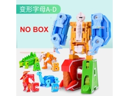 Modelo De Carro Robô Transformador Gudi Brinquedo Educativo De Ação Com Alfabeto E Matemática Para Crianças Aquaforge