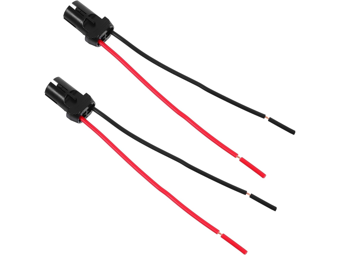 2 Conectores de Extensão para Soquete de Lâmpada Automotiva T10